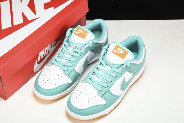 nike dunk low white turquoise (w) - dv2190-100