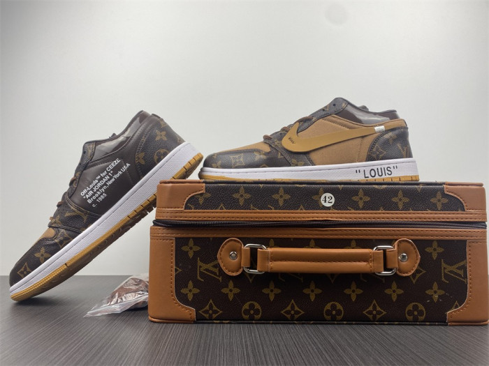 l w x of x air jordan 1 customs aq0818-201