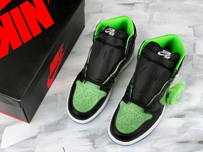 jordan 1 retro high zoom black green - ck6637-002