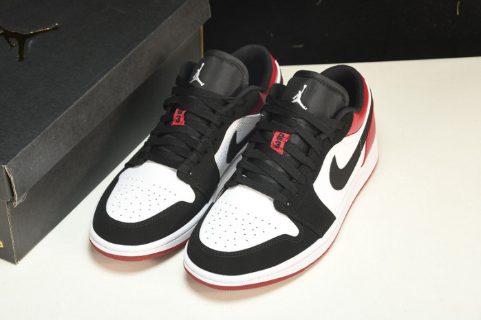 jordan 1 low black toe - 553558-116