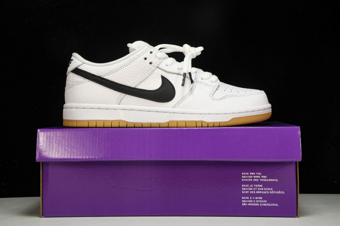 nike sb dunk low pro white gum - cd2563-101