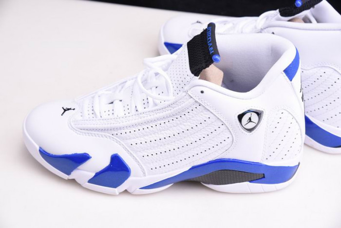 jordan 14 retro white hyper royal - 487471-104