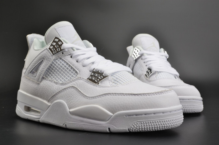 air jordan 4 retro “pure money” white mens 308497-100