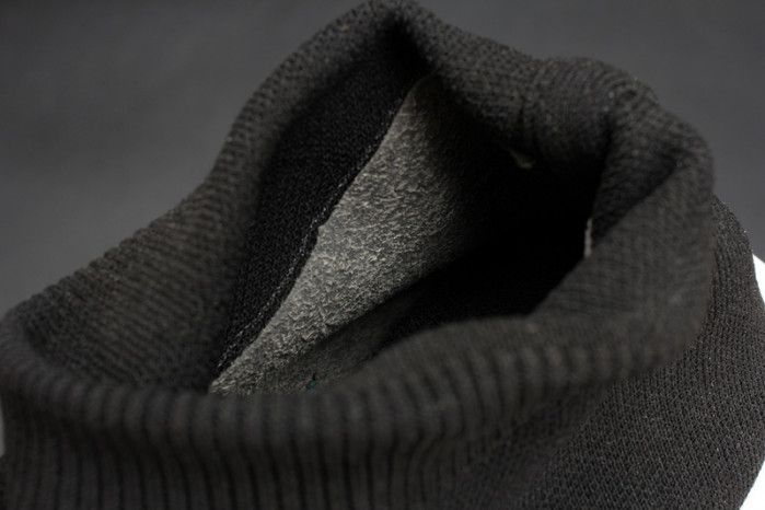 bl stretch mesh high top sneaker black white