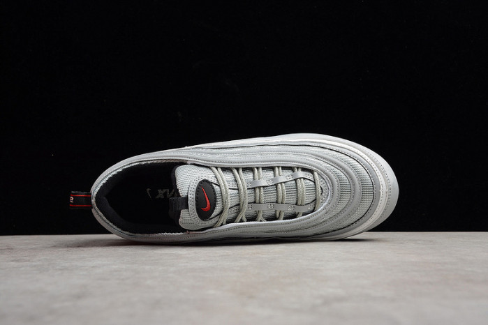 nike mens air vapormax 97 "silver bullet" metallic silver varsity red aj7291-002