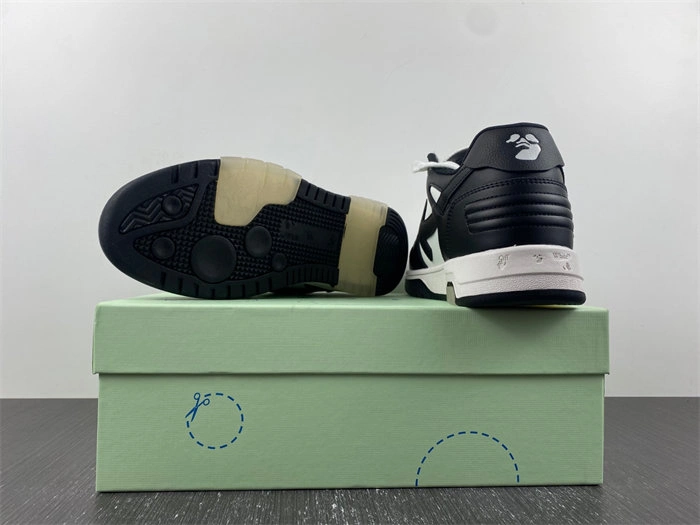OFF-WHITE Out Of Office OOO Low Tops White Black White OMIA189C99LEA GoodFit 3108